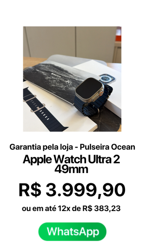 Apple Watch Ultra 2 49mm - R$ 3999,90 A vista ou em até 12x de R$ 383,23 - Seminovo